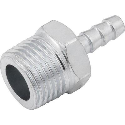 Espigão Fixo Macho para Mangueira 1-4 Rosca 1-2 NPT Aço Zincado Vonder
