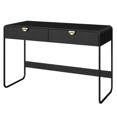 Escrivaninha Luna Moderno 2 Gavetas MDP 125CM Preto Artesano Móveis