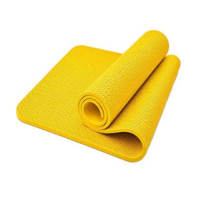 Tapete de Yoga Antiderrapante Superfície Texturizada Amarelo