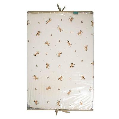 Trocador de Quarto Baby Cavalinho com Espuma e Capa Protetora Branco Dona Zeze 70CM