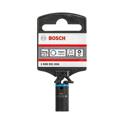 Soquete Impact Control M5 8mm 25x13mm Encaixe 1-4'' Aço S2 Bivolt Bosch
