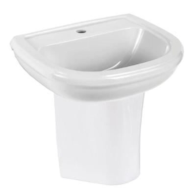 Kit Completo de Lavatório com Coluna Suspensa Sabatini Design Diferenciado Branco Icasa 53CM