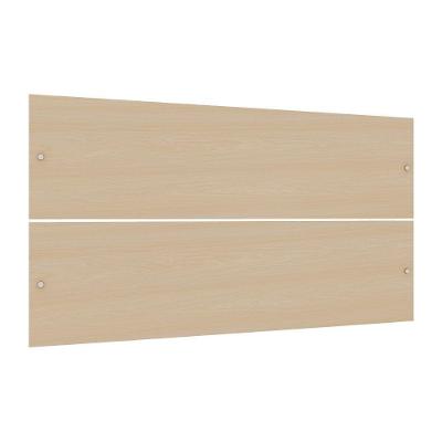 Painel Cabeceira Queen Alpes Paris MDP Suede Amadeirado Luciane Móveis 165CM