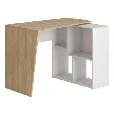 Mesa Escrivaninha em l Urban Moderno sem Gavetas MDP 124CM Artany