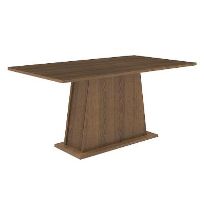 Mesa de Jantar 5364C12MOVI 6 Lugares Retangular Tampo MDF Rustic Marrom Madesa