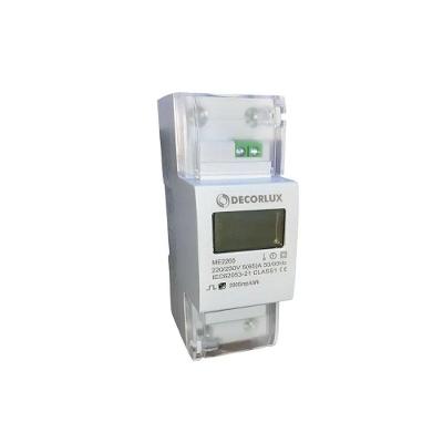 Medidor de Consumo de Energia Monofásico ME2265 Digital 220V Branco Decorlux