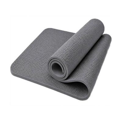 Tapete de Yoga Antiderrapante para Alongamentos e Pilates Cinza 100CM X 60CM