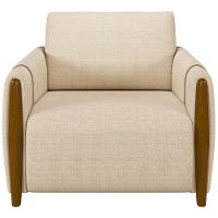 Kit Sofá 03 Lugares 223Cm Com Poltrona Flora M03 Bege - 11