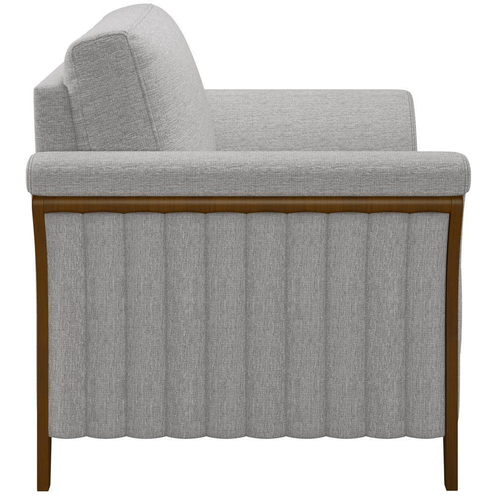 Kit Sofá 03 Lugares 222Cm Com 02 Poltronas M03 Cinza - 5