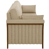 Kit Sofá 03 Lugares 222Cm Com 02 Poltronas M03 Bege Escuro - 9