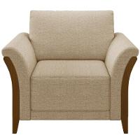 Kit Sofá 03 Lugares 222Cm Com 02 Poltronas M03 Bege Escuro - 13