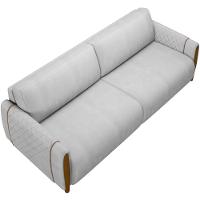 Kit Sofá 03 Lugares 223Cm Com Poltrona M03 Cinza - 9