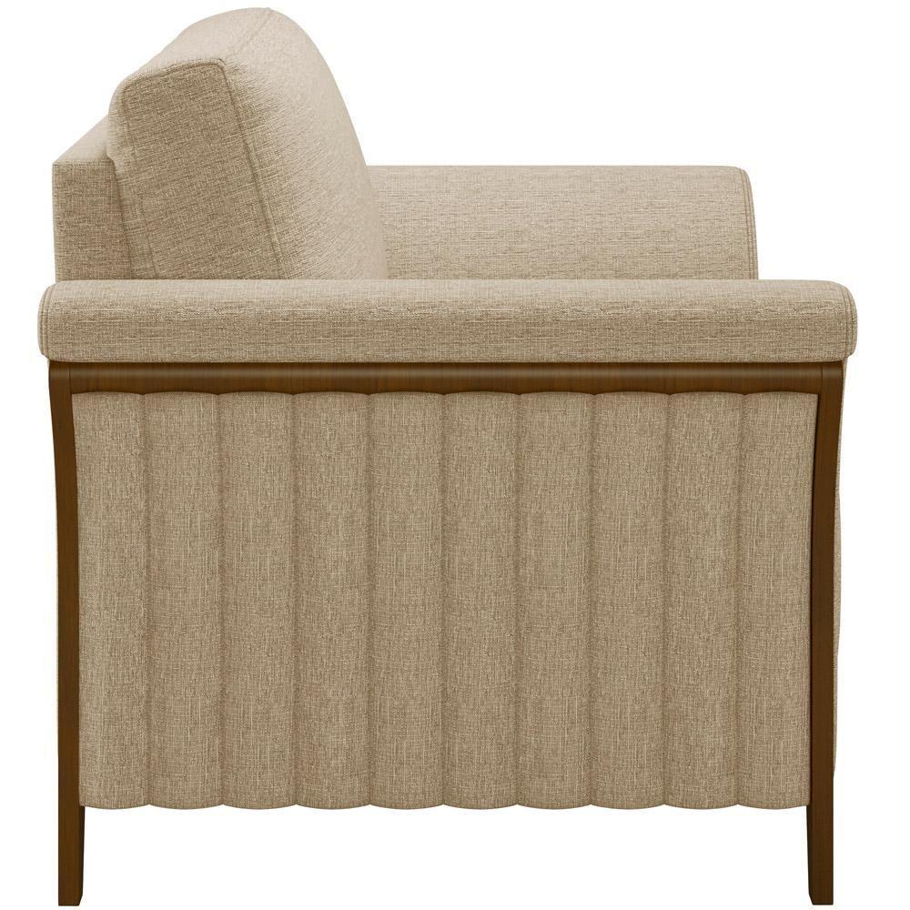 Kit Sofá 02 Lugares 162Cm Com 02 Poltronas M03 Bege Escuro - 5