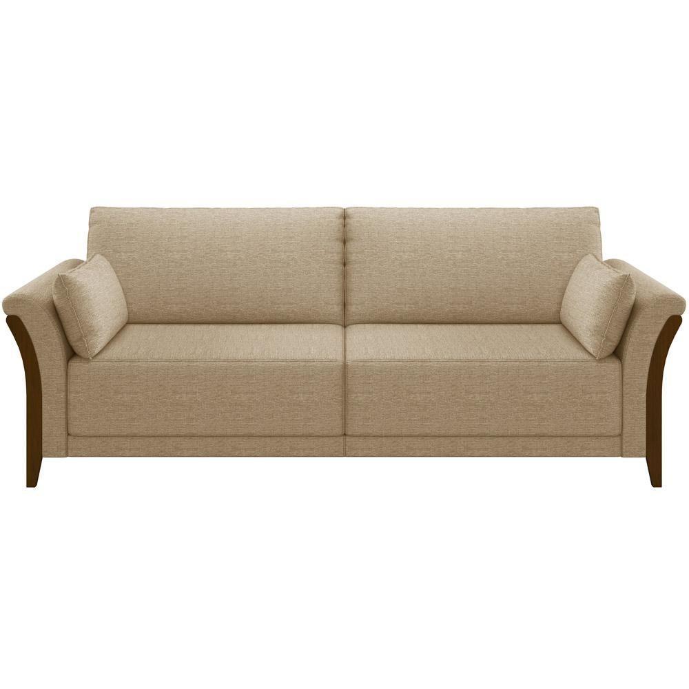 Kit Sofá 02 Lugares 162Cm Com 02 Poltronas M03 Bege Escuro - 6