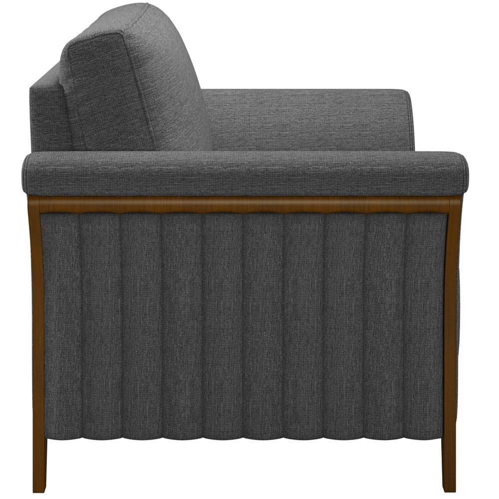 Kit Sofá 02 Lugares 162Cm Com 02 Poltronas M03 Chumbo - 5