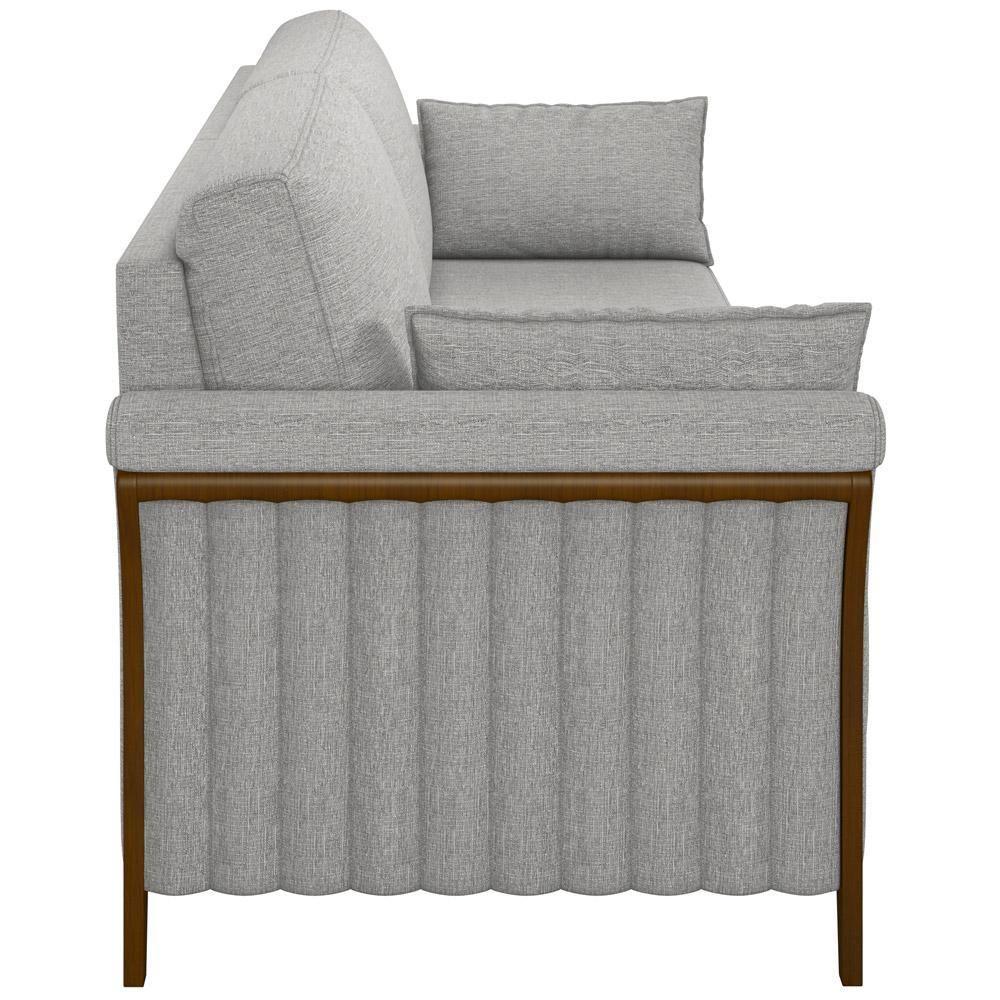 Kit Sofá 02 Lugares 162Cm Com 02 Poltronas M03 Cinza - 5