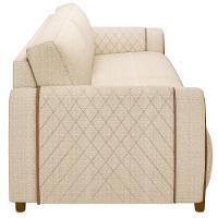 Kit Sofá 02 Lugares 168Cm Com Poltrona Flora M03 Bege - 5