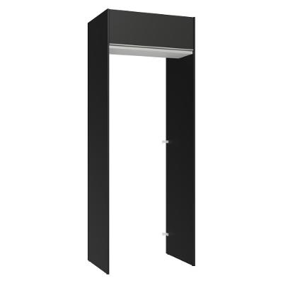 Porta-geladeira 83 Cm 1 Porta Basculante Preto/branco/preto Glamy Madesa Preto/branco/preto