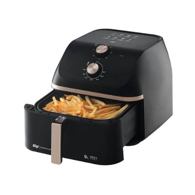 Fritadeira Elétrica Air Fryer WAP Mega 9L 1900W Antiaderente Preto 220V