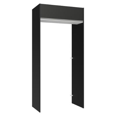 Porta-geladeira 103 Cm 1 Porta Basculante Preto/branco/preto Glamy Madesa Preto/branco/preto