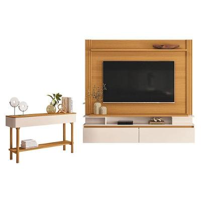 Home Suspenso Astor Cinamomo Off White Com Aparador Fiero Off White Cinamomo - Hb Móveis