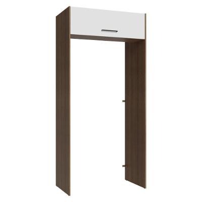 Porta-geladeira 103 Cm 1 Porta Basculante Rustic/branco Agata Madesa Rustic/branco