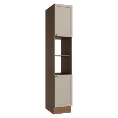 Paneleiro 40 Cm 2 Portas E 2 Nichos Rustic-crema Vik Madesa Rustic-crema