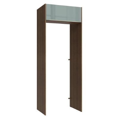Porta-geladeira 83 Cm 1 Porta Basculante Rustic/cinza Lux Madesa Rustic/cinza