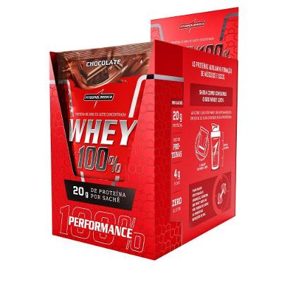 Whey Protein Integralmédica 100% Im Whey Chocolate Pó Sachê 200G 10 Unidades