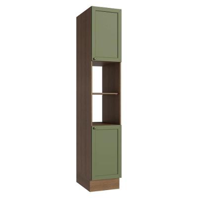 Paneleiro 40 Cm 2 Portas E 2 Nichos Rustic/verde Vik Madesa Rustic/verde