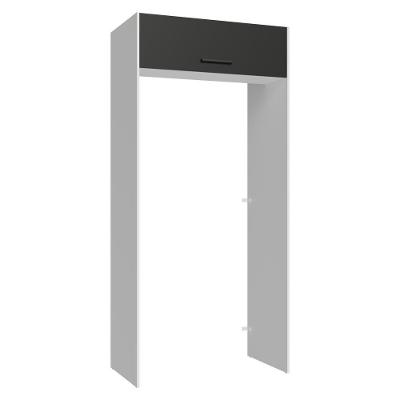 Porta-geladeira 103 Cm 1 Porta Basculante Branco/preto Agata Madesa Branco/preto