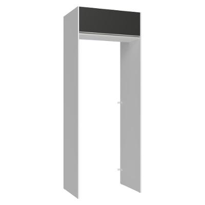 Porta-geladeira 83 Cm 1 Porta Basculante Branco/preto Glamy Madesa Branco/preto