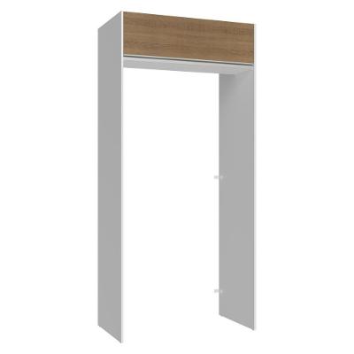 Porta-geladeira 103 Cm 1 Porta Basculante Branco/rustic Glamy Madesa Branco/rustic