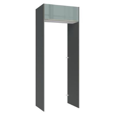 Porta-geladeira 83 Cm 1 Porta Basculante Cinza/branco/cinza Lux Madesa Cinza/branco/cinza