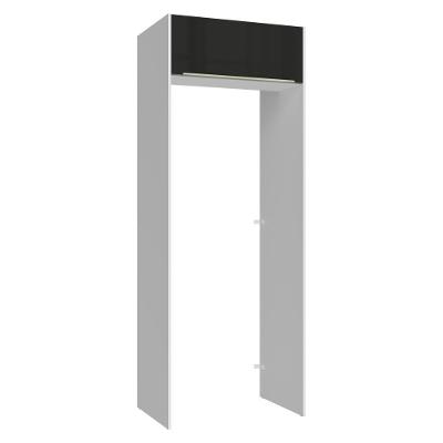 Porta-geladeira 83 Cm 1 Porta Basculante Branco/preto Lux Madesa Branco/preto