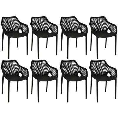 Kit 8 Cadeiras De Jantar Design Suits Com Braços