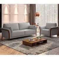 Kit Sofá 3 Lugares 222 Com Poltrona M03 Linho Cinza - 10