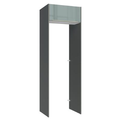 Porta-geladeira 73 Cm 1 Porta Basculante Cinza/branco/cinza Lux Madesa Cinza/branco/cinza