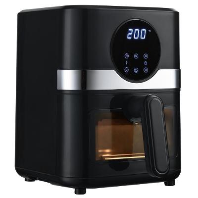 Air Fryer Fritadeira sem Óleo Digital 4,3L 1500W Preto e Prata 220V
