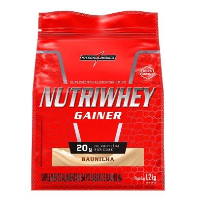 Whey Protein Integralmédica Nutriwhey Baunilha 1,2KG Pouch Suplemento 15 Doses