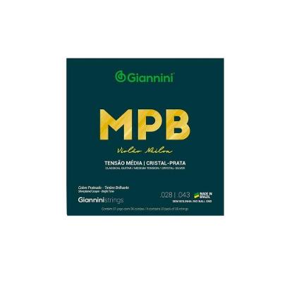 Encordoamento Giannini P-violão Nylon Cristal-prata Genws