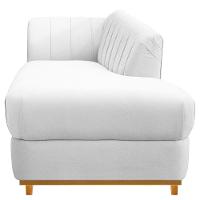 Recamier 160Cm Lado Direito Suede Branco - 9