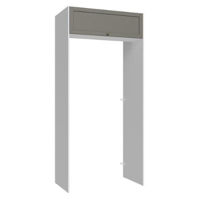 Porta-geladeira 103 Cm 1 Porta Basculante Branco/cinza Vik Madesa Branco/cinza