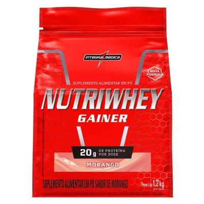 Suplemento Hipercalórico Integralmédica Nutriwhey Morango 1,2KG 15 Doses
