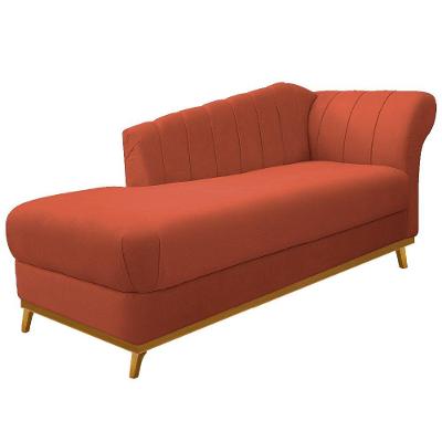 Recamier 185Cm Lado Esquerdo Suede Terracota