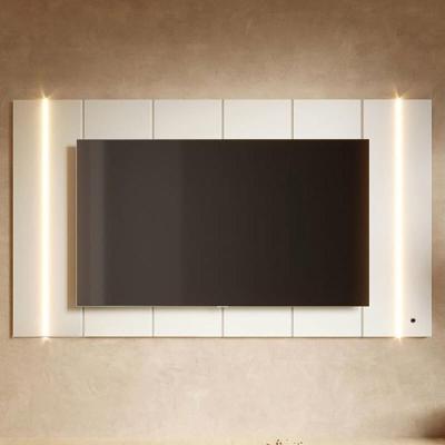 Painel para TV Novare C04 75" 236CM MDP MDF com LED Off White Lyam Decor