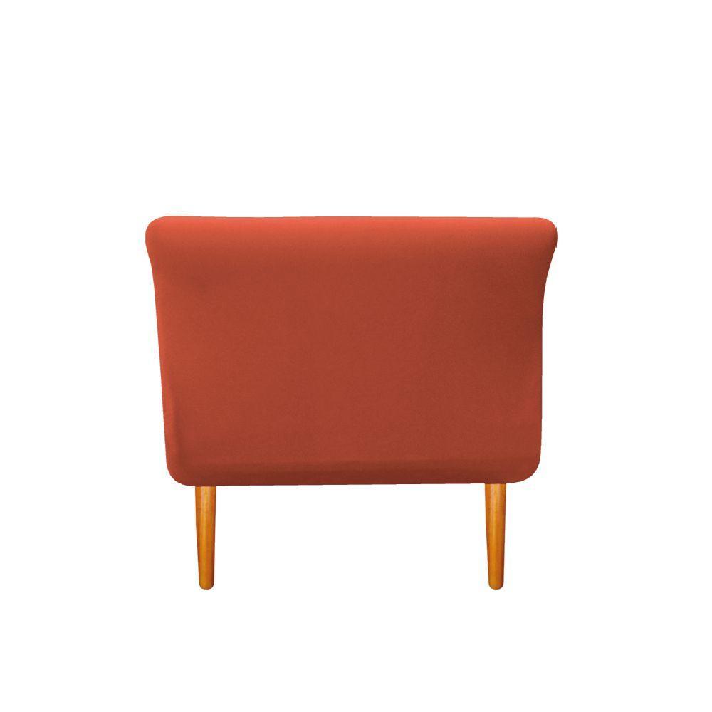 Recamier Ari 100 Cm Solteiro Suede Terracota - 3