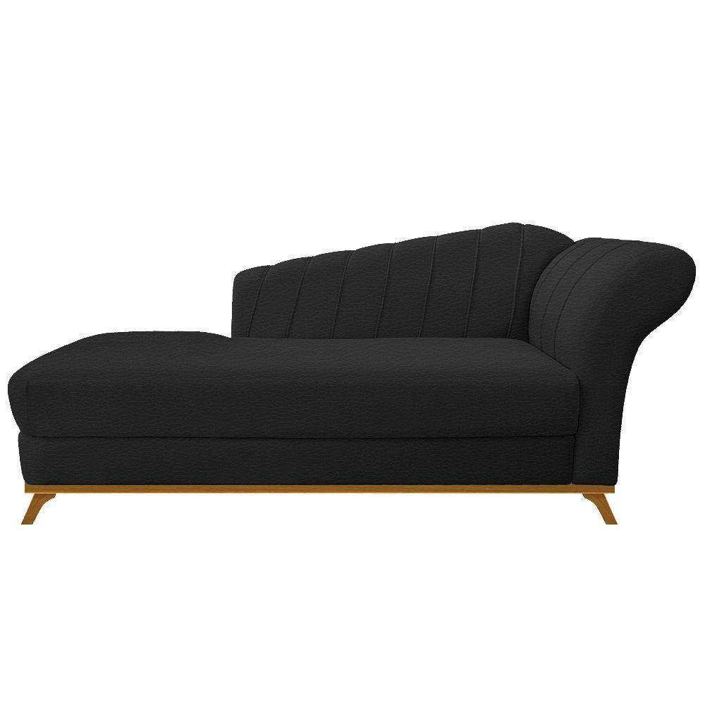 Recamier 160Cm Lado Esquerdo Corano Preto - 7