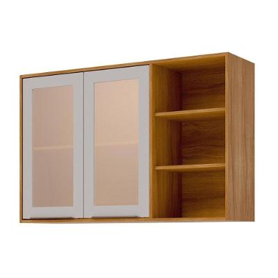 Armário Aéreo Brilhante 2 Portas 120cm