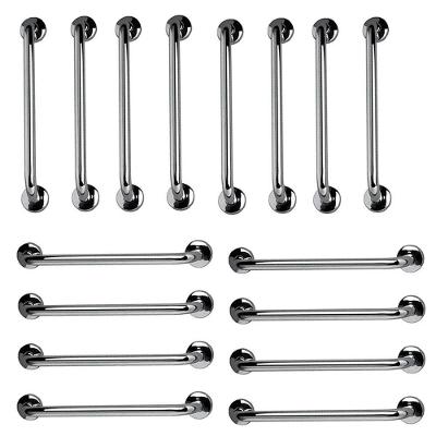 Barra de Apoio Kit 18 Unidades 60CM Aço Inox Fácil Instalação Inox Ideal Importados